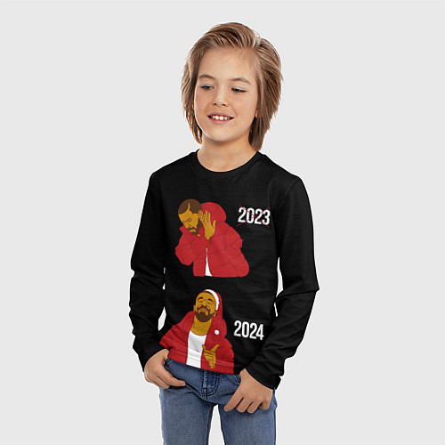 Детский лонгслив Дрейк 2023-2024 / 3D-принт – фото 3