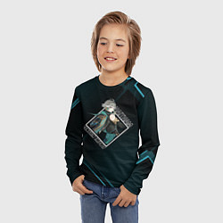 Лонгслив детский Аль-Хайтам в ромбе, цвет: 3D-принт — фото 2