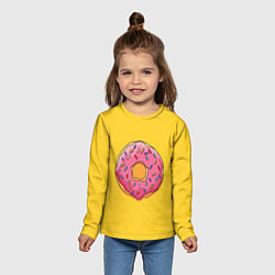 Лонгслив детский Пончик Гомера, цвет: 3D-принт — фото 2