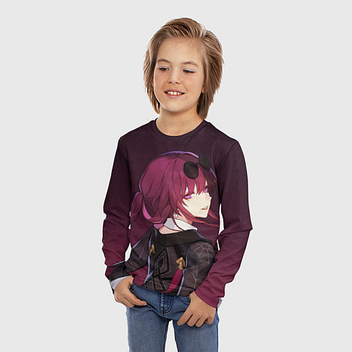 Детский лонгслив Kafka Honkai Star Rail / 3D-принт – фото 3