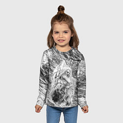 Лонгслив детский Воин с топором и медведь, цвет: 3D-принт — фото 2