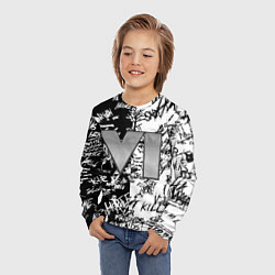 Лонгслив детский GTA 6 чб, цвет: 3D-принт — фото 2