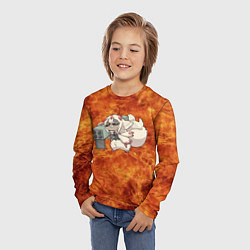 Лонгслив детский Взрывоопасная Фапута, цвет: 3D-принт — фото 2