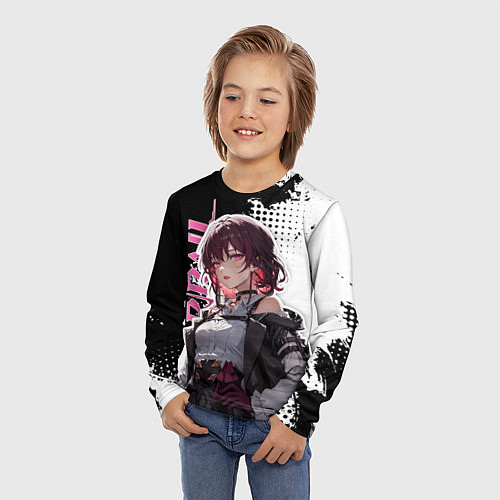 Детский лонгслив Кафка из хонкай / 3D-принт – фото 3