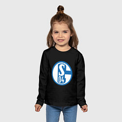 Лонгслив детский Schalke 04 fc club sport, цвет: 3D-принт — фото 2