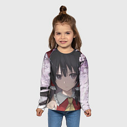 Лонгслив детский Touhou Project Рейму Cute Сакура, цвет: 3D-принт — фото 2