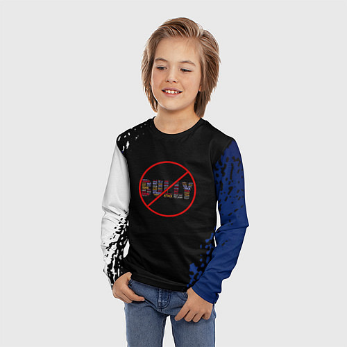 Детский лонгслив Bully game краски рокстар / 3D-принт – фото 3