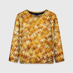 Лонгслив детский Кукурузный абстрактный эффект, цвет: 3D-принт
