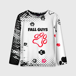 Лонгслив детский Fall Guys kids game pattern, цвет: 3D-принт