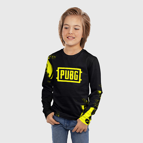 Детский лонгслив Pubg краски абстракция / 3D-принт – фото 3