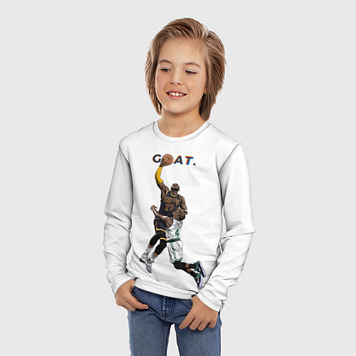 Детский лонгслив Goat 23 - LeBron James / 3D-принт – фото 3