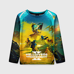 Лонгслив детский Helldivers 2: Battle, цвет: 3D-принт