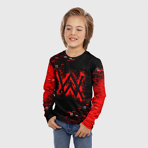 Детский лонгслив Alan walker k-391 / 3D-принт – фото 3