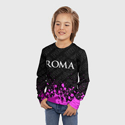 Лонгслив детский Roma pro football посередине, цвет: 3D-принт — фото 2
