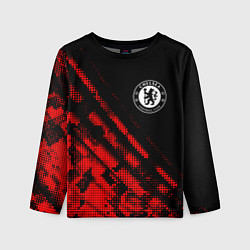 Лонгслив детский Chelsea sport grunge, цвет: 3D-принт