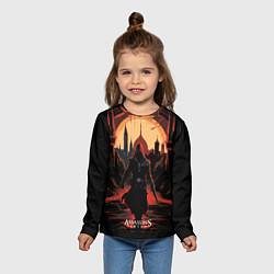 Лонгслив детский Assassins creed заброшенный старый город, цвет: 3D-принт — фото 2