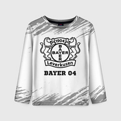 Лонгслив детский Bayer 04 sport на светлом фоне, цвет: 3D-принт