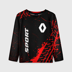 Детский лонгслив Renault red sport tires