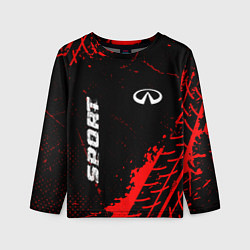 Детский лонгслив Infiniti red sport tires