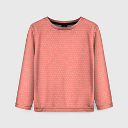 Лонгслив детский Паттерн мозаика тёмно-персиковый, цвет: 3D-принт