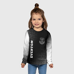 Лонгслив детский Everton sport на темном фоне вертикально, цвет: 3D-принт — фото 2