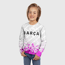 Лонгслив детский Barcelona pro football посередине, цвет: 3D-принт — фото 2