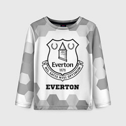 Лонгслив детский Everton sport на светлом фоне, цвет: 3D-принт