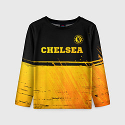 Лонгслив детский Chelsea - gold gradient посередине, цвет: 3D-принт