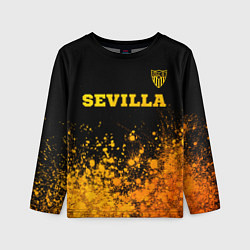 Детский лонгслив Sevilla - gold gradient посередине