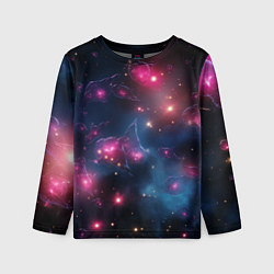 Лонгслив детский Абстрактный космос фантастика, цвет: 3D-принт