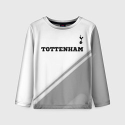 Лонгслив детский Tottenham sport на светлом фоне посередине, цвет: 3D-принт