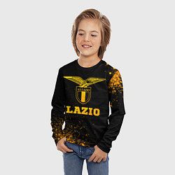 Лонгслив детский Lazio - gold gradient, цвет: 3D-принт — фото 2