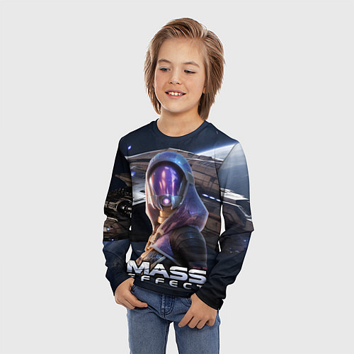 Детский лонгслив Mass Effect ТалиЗора / 3D-принт – фото 3