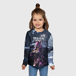 Лонгслив детский Mass Effect ТалиЗора и космический корабль, цвет: 3D-принт — фото 2