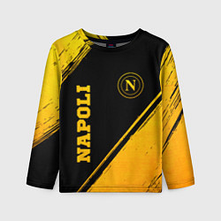 Лонгслив детский Napoli - gold gradient вертикально, цвет: 3D-принт
