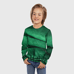 Лонгслив детский Зеленая джинса, цвет: 3D-принт — фото 2