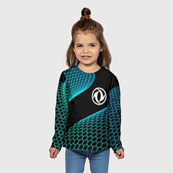 Лонгслив детский Dongfeng electro hexagon, цвет: 3D-принт — фото 2
