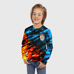 Лонгслив детский СССР битва стихий, цвет: 3D-принт — фото 2