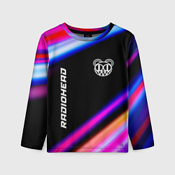 Лонгслив детский Radiohead neon rock lights, цвет: 3D-принт