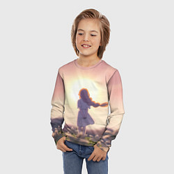 Лонгслив детский Фламме в детстве, цвет: 3D-принт — фото 2