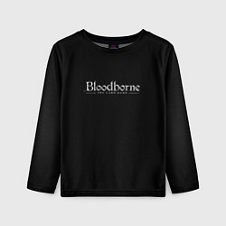 Лонгслив детский Bloodborne logo, цвет: 3D-принт
