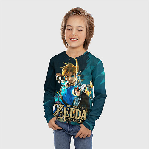 Детский лонгслив Zelda - Link / 3D-принт – фото 3