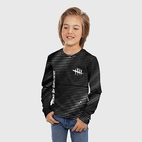 Детский лонгслив Dead by Daylight metal game lines / 3D-принт – фото 3