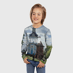 Лонгслив детский Торопец Сторожевая башня, цвет: 3D-принт — фото 2