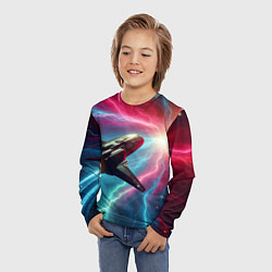 Лонгслив детский Полёт к далёкой звезде - нейросеть, цвет: 3D-принт — фото 2