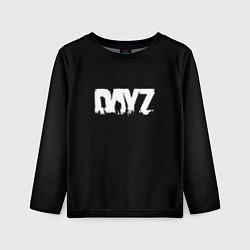 Лонгслив детский Dayz logo white, цвет: 3D-принт