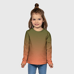 Лонгслив детский Абстрактный градиент, цвет: 3D-принт — фото 2