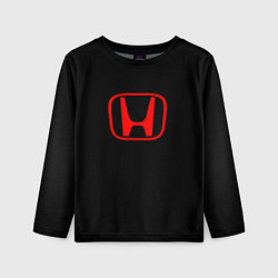 Лонгслив детский Honda red logo auto, цвет: 3D-принт