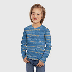 Лонгслив детский Фитнес графика, цвет: 3D-принт — фото 2