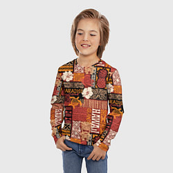 Лонгслив детский Гавайские острова - райский уголок, цвет: 3D-принт — фото 2